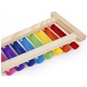 Resim Fortunelane Çocuklar İçin Ahşap 8 Notalı Çalgı: Renk Tanıma & Koordinasyon Eğitici 