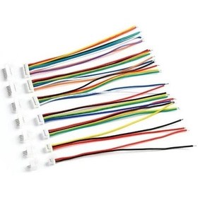 Resim 1,25mm Jst 9 Pin Kablolu Konnektör Takım 180d Erkek -10cm - Çift Taraflı 