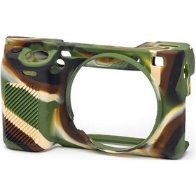 Resim Easycover Sony A6000/A6100/A6300/A6400 Silikon Kılıf (Kamuflaj) 
