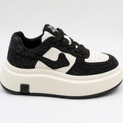 Resim Guja Kadın Kalın Taban Taş Detaylı Bağcıklı Günlük Spor Ayakkabı GJ360 - Siyah - 36 