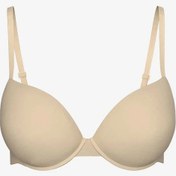 Resim Scm Lıngerıe Ten Rengi Balenli Dolgulu Düz Tişört Sütyen Ten 