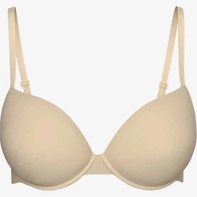 Resim Scm Lıngerıe Ten Rengi Balenli Dolgulu Düz Tişört Sütyen Ten 