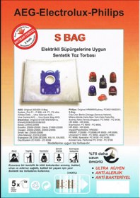 Resim PHİLİPS -S-BAG SÜPÜRGE TORBASI 5 ADET 
