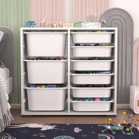 Resim Carla 9 Sepetli Çok Amaçlı Oyuncak Dolabı 