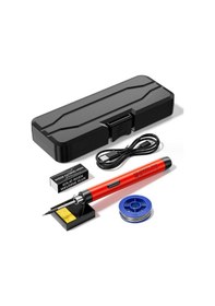 Resim Usb Taşınabilir Akıllı Elektrikli Lehimleme Demiri Çok İşlevli Lehimleme Kaynak Kalemi 300-450 Sıcaklık 