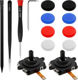 Resim Thlevel Oculus/Meta Quest 2 Kumandası için 2 Adet Yedek Analog Joystick, Sol ve Sağ Analog Parmak Çubuğu Kontrol Sensörü Modülü, VR Yedek Joystick Analog Parmak Çubuğu Onarım Kiti 