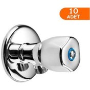 Resim 10 Adet Eca Pınar Rozetli Ara-Taharet Musluğu 104 Toptan Bliste Krom 