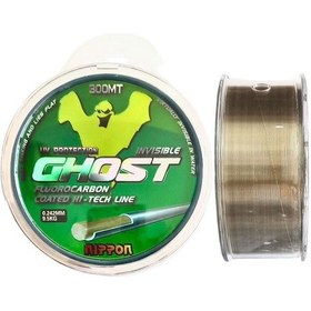 Resim Nippon Ghost 300m 0.242mm Fluorocarbon Kaplama Misina 