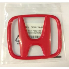 Resim Honda Civic Fc5 2016-2022 Ön Logo Kırmızı (75700Tbaa00) Tırnaklı 