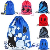 Resim Elmpaly Mavi Tek Omuzlu Plaj Çantası 42x35 Cm Havuz Eşya Taşıma Storage Mavi 