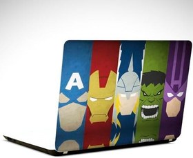 Resim Fantastik Kahramanlar Renkler Laptop Sticker 10 İnch (25X19CM) 