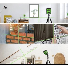 Resim MoonTech Mini Kırmızı 2 Köşe Pilli Dikey Ve Yatay Işık Lazer Çizgi Hizalama Makinesi. 