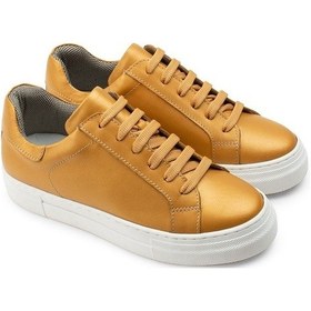 Resim Deery Hakiki Deri Sarı Sneaker Kadın Ayakkabı Sarı 