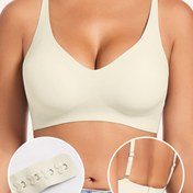 Resim Tek Parça Kadınlar Tek Renk Kontrast Dünya Tonu İnce Askılı Spor Sütyen, Arkadaş Wraps Tasarım, Yumuşak ve Nefes Alabilen, Çıkarılabilir Ped ile, Minimalist Temel Üst, Tüm Mevsimler İçin Uygun. 