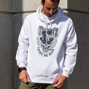 Resim Skull Tasarımlı Kapşonlu Sweatshirt 