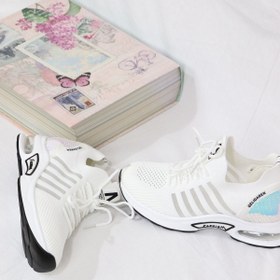 Resim Guja - 21y301-8 Beyaz Air Taban Triko Kadın Sneakers 