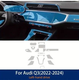 Resim Meridiangoods Jupızeus 2022-2024 Audı Q3 Sol İç Film Tpu Set 16 Parça Left Hand Drive 