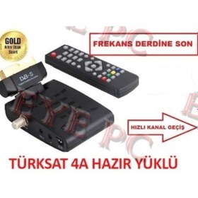 Resim EYEPC Lcd Tv Uyumlu Mini Scart Uydu Alıcısı Kanallar Hazır Tak Çalıştır 