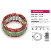 Resim STATOR MITSUBISHI TIP 24V 60A MITSUBISHI PRESTIJ OTOBUS VE KAMYON 6 UCLU NURSAN 150724 YAVUZ 10 259 YAVUZ