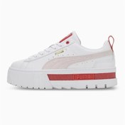 Resim Puma Mayze Lth Wn s Sneaker Kadın Günlük Spor Ayakkabı Beyaz-Kırmızı 38198327 Puma