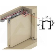 Resim Albatur 7600 Alüminyum Üst Ray Profil 3 Mt Gri 