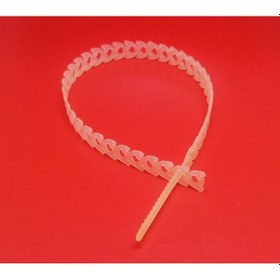 Resim Kablo Bağı Özel Esnek Plastik Kelepçe 10x300 Mm 50 Adet Natürel Beyaz 