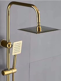 Resim Quart Gold Rain Duş Seti Altın 