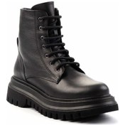 Resim Siyah Hakiki Deri Kadın Bot & Bootie K02553870103 Siyah 