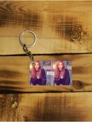 Resim Panorama Ajans Black Pink Blackpink Rose Hayran Fan Kız Ince Metal Anahtarlık 