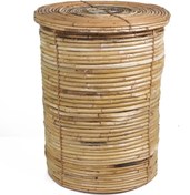 Resim KANCAEV Bambu Kapaklı Çamaşır Sepeti Küçük 