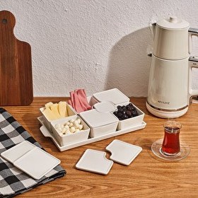 Resim Aryıldız 13 Parça Tepsili Dikdörtgen Kahvaltılık 