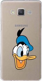 Resim Samsung Galaxy A5 (2015) Kapak Donald Duck Tasarımlı Şeffaf Silikon Kılıf 