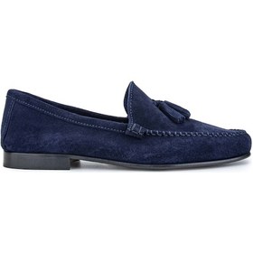 Resim D.leporı Erkek Hakiki Deri Lacivert Süet Loafer Ayakkabı 1018 06 Erk Ayk Y24 Blu Suede Çok Renkli 