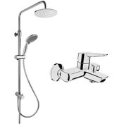 Resim Artema Solid S Banyo Batarya + System Rain Ls25 Tepe Duş Kolonu 