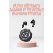 Resim Techno Stock Yeni Nesil Bluetooth Kulaklık Dijital Göstergeli Gaming Dokunmatik 5.3 Kablosuz 