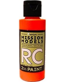 Resim Models Otomobil Mmrc-045 Su Bazlı Rc Boya 2 Oz Şişe, Floresan Yarış Turuncu 