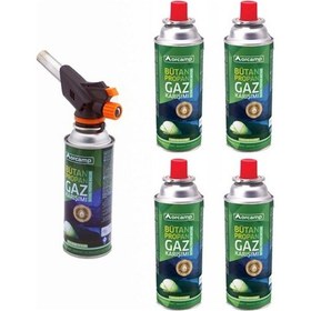 Resim Orcamp Kamp Kartuş Tüp 227 gr Çakmaklı Pürmüz Set 5'li 