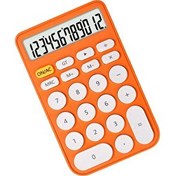 Resim Valkyrie Junno Sevimli Yuvarlak Tuşlu 12 Basamaklı Masaüstü Hesap Makinesi Turuncu 