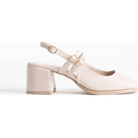 Resim Faye Bej Rugan Kadın Topuklu Ayakkabı Bej Rugan 