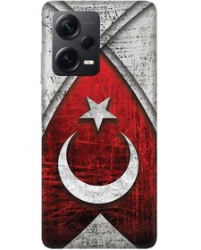 Resim Ceppare Xiaomi Redmi Note 12 Pro 5g Kılıf Baskılı Silikon Kılıf - Türk Bayrağı Tasarım Desenli Kapak Stk-380 