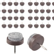 Resim Seeppitous Yukarıx 50PCS Sandalye Bacak Zemin Keçe Pad Skid Glide Diy Tırnak Koruyucular 20MM Dia (Yurt Dışından) 