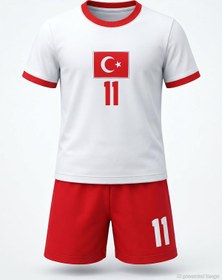Resim Civil Boys Türkiye Baskılı 2’li 6-9 Yaş Takım - Pamuk Forma - Beyaz - Beyaz / 9-10 Yaş 