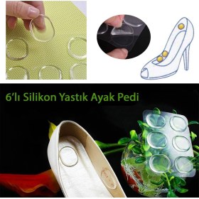 Resim Anka Parmak Koruyucu Silikon Yastık Ayak Pedi 6 Adet (Ayakkabı Vurmalarına Son) 