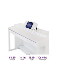 Resim The One Sp-play Akıllı 88 Tuş Graded Hammer Action Ağırlıklı Dijital Piyano - Beyaz 