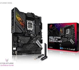 Resim Asus ROG STRIX Z790-H Gaming Wi-Fi 7800mhz(OC) RGB M.2 1700p ATX 