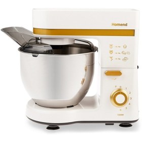 Resim HOMEND Profashion 3060h Stand Mikser Krem Gold Mutfak Şefi 1500w 5 Lt 