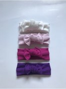 Resim Nis butik 4'lü Bandana Bebek Hediyelik Set, Hediyelik Bandana Seti, Bebek Bandana Set 