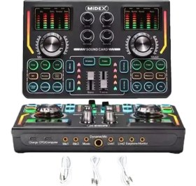 Resim Lastvoice BM800 Titanium V2 Set Efektli Ses Kartı Mikrofon Stand Kayıt Canlı Yayın (Pc ve Telefon) 