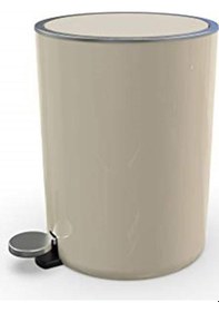 Resim Primanova M-E66-09 Lenox 5 Lt Pedallı Çöp Kovası Bej 