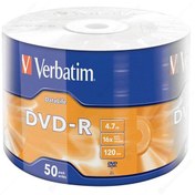 Resim VERBATİM DVD-R 4.7GB 16X 120DK 50Lİ PAKET FİYAT 